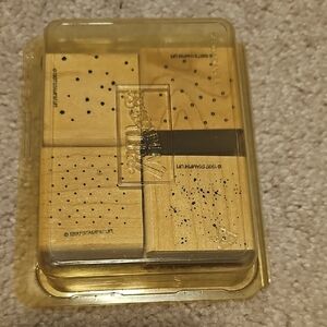 Stampin' Up! Itt Bitty Backgrounds Wooden Stamp Set